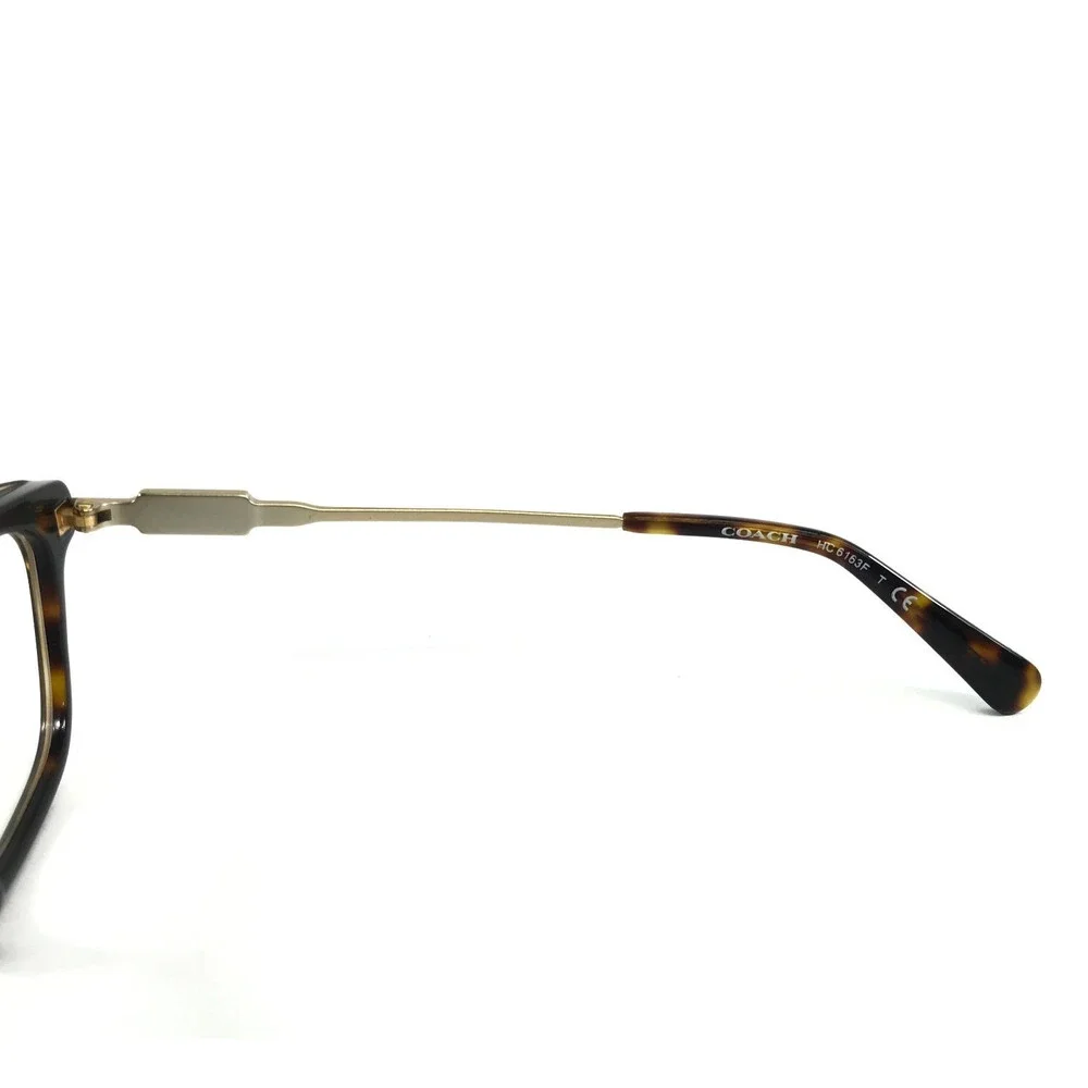 Coach Eyeglasses Frames HC6163F 5120 Dark Tortoise Pale Gold Asian Fit 54-17-140